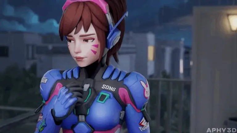 D.va’s feeling shy (Aphy3d)