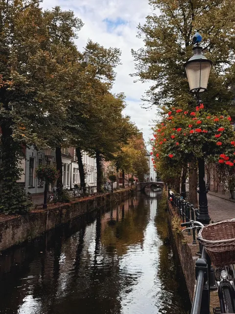 Autumnal day in my favorite street. Piet Mondriaan, the artist, was born here 