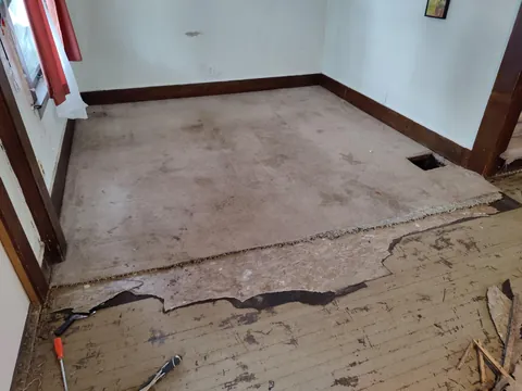 Restored 1916 hardwood floor Midwest