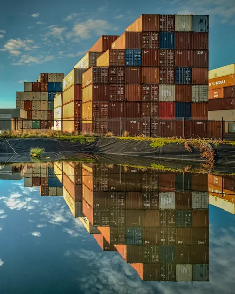 ITAP of some shipping containers.