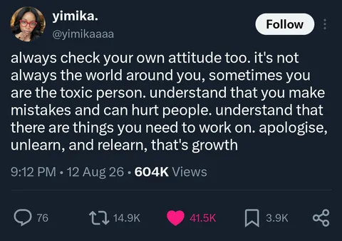 A reminder about self-accountability [Image]