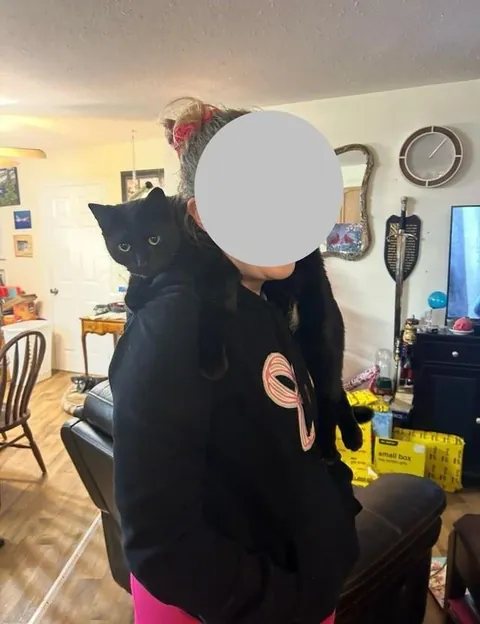 Toblerone was returned to the shelter for being “too needy”, but we love his neediness🖤