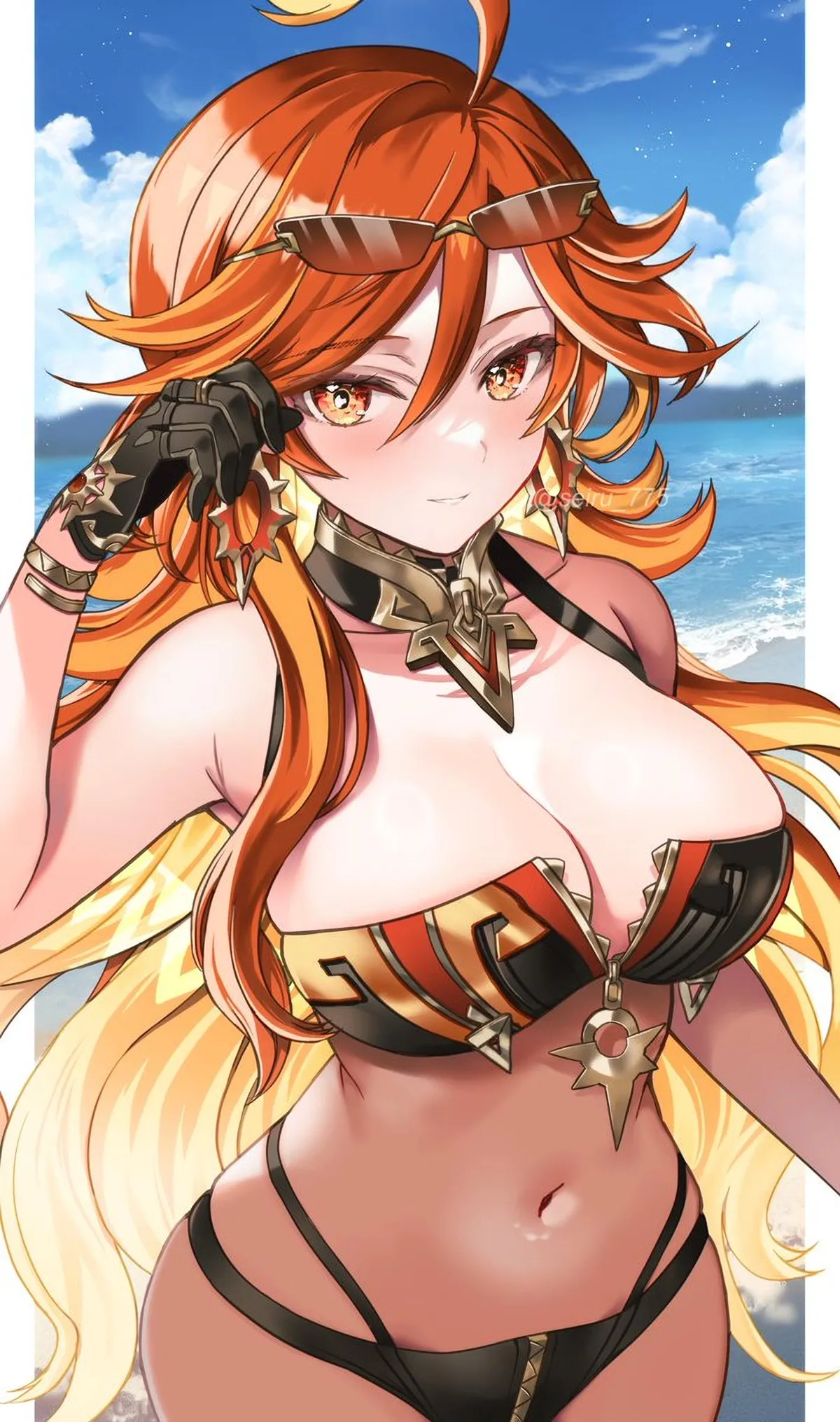 Mavuika at the beach (by セイル)