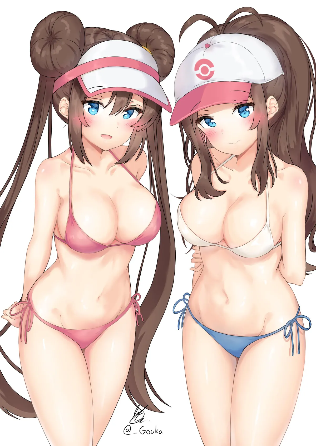 Rosa &amp; Hilda Show Off Their New Bikinis [Pokemon] (Gouka)