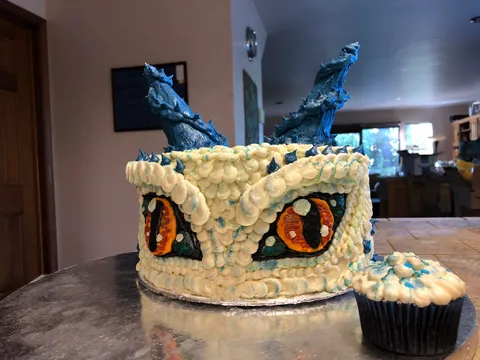 This cake my wife stayed up all night making for our son’s birthday [OC]
