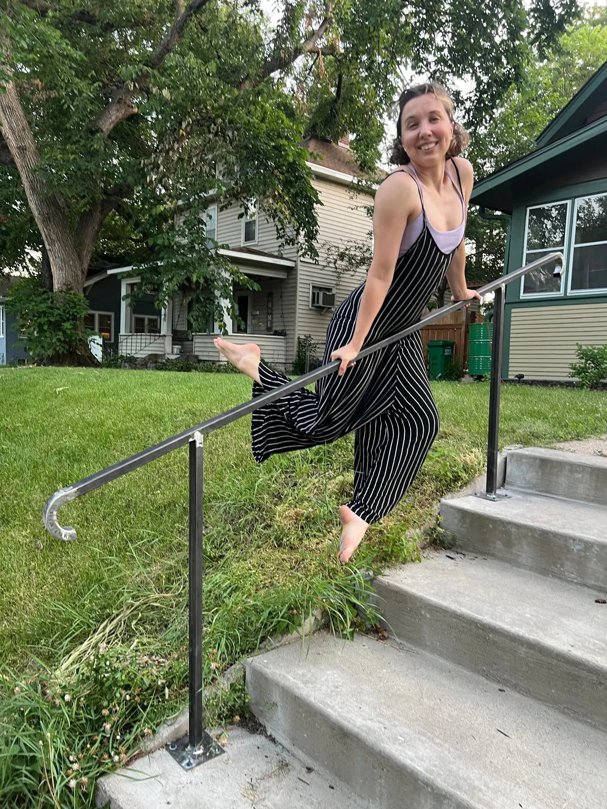 Built a new railing for my front steps