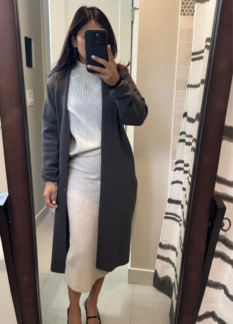 Cozy Friday’s  work outfit