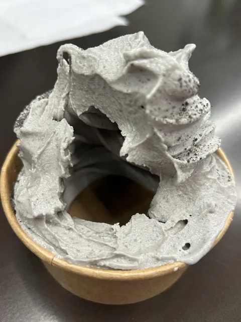Ordered soft serve and it was hollow