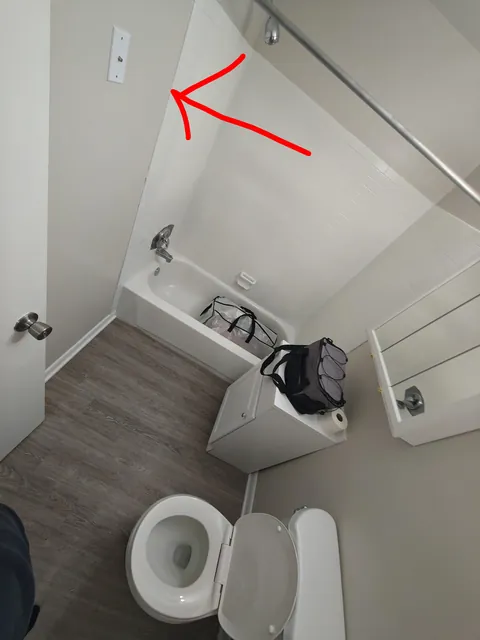 This is the only place in my new apartment to plug in my wifi router