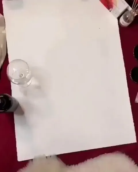 just a splash of wine and some colors to make this painting