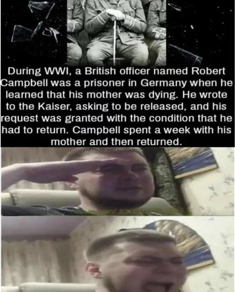 British officer got respect plus by the Kaiser