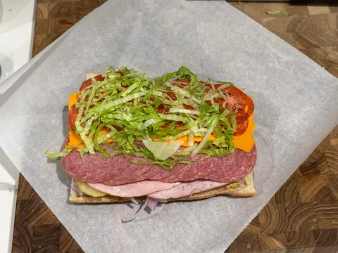[homemade] sub sandwich.