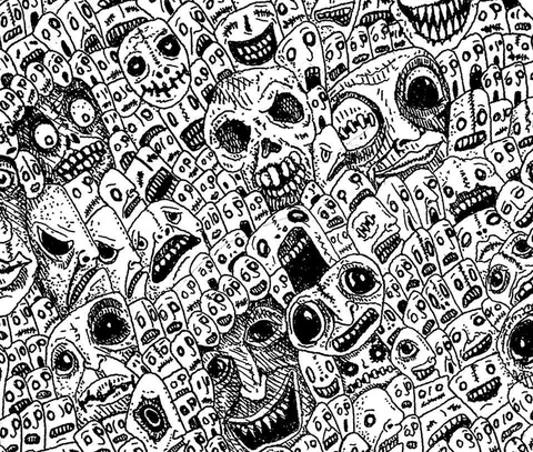 4 years ago I did this drawing called I still hear voices. It took me 230 hours &amp; has 1000s of faces