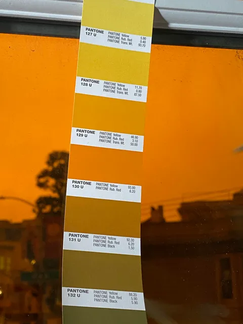 TIL; the apocalypse is Pantone 130 U.