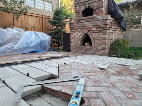 I built a patio to go with my pizza oven