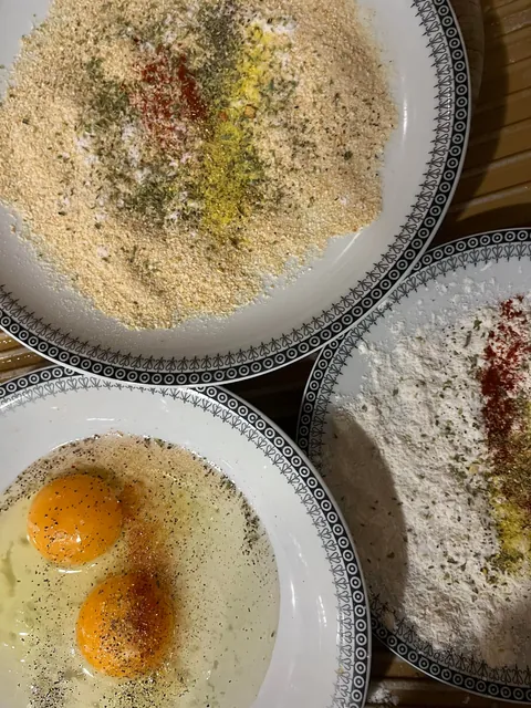 [homemade] wiener schnitzel with potato salad