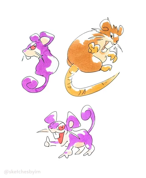 I doodled Kanto Pokemon (OC)