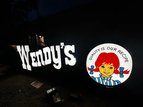 Update: 12ft Wendy’s Sign in Our College Backyard