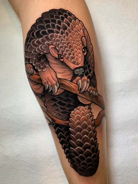 Sunda pangolin by Krish at 10 Thousand Foxes, Los Angeles, CA