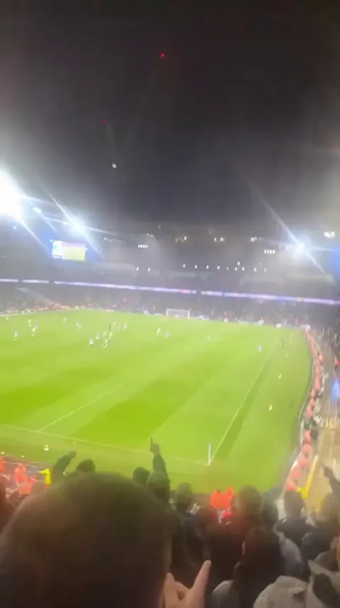 Spurs fans singing "you're getting sacked in the morning" towards Pep Guardiola