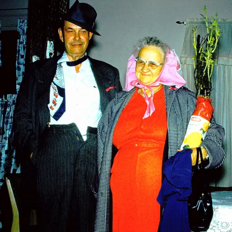 My great-great grandparents dressed up like drunks for Halloween sometime in the 1950s