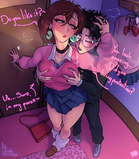 Momo gets railed by Okarun (Mr. Hernan drawings) [Dan Da Dan]