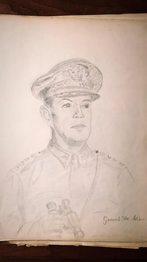 My uncle’s WWII sketchbook