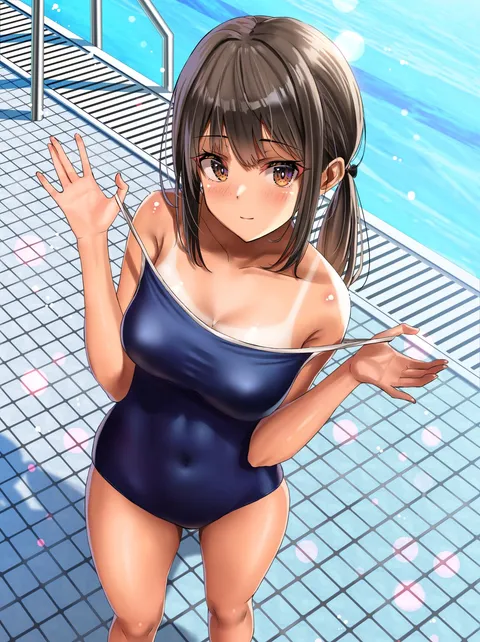 Swimsuit and tanlines