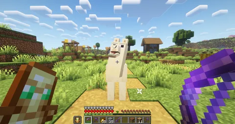 Just shot an arrow toward this llama and it started tweaking what should I do?