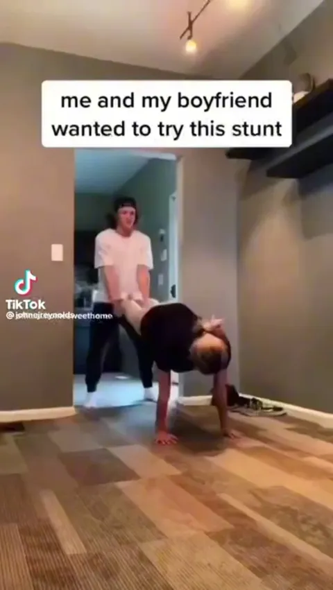 Guy wants to try a stunt