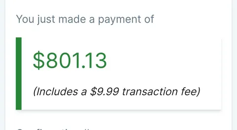 Paid $10 to be allowed to pay rent 