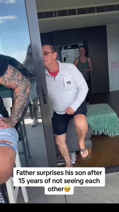 After 15 long years apart, a father surprises his son in this heartwarming reunion