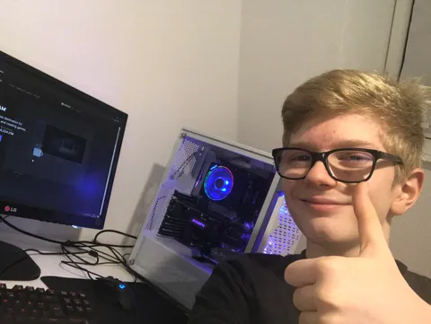 13 yo, first build. Defective audio and corrupted windows didn’t stop me though. 3 weeks later, everything works