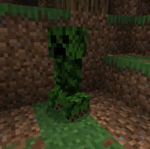 redesigned the creepers texture based on the current oak texture.