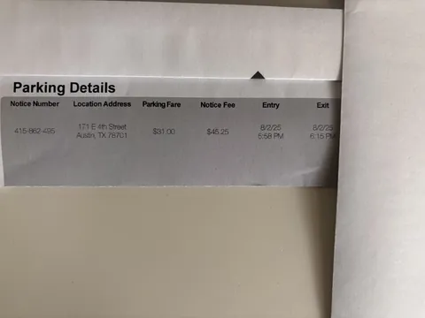 Husband and friend parked for 17 minutes. Got a bill for $76.25