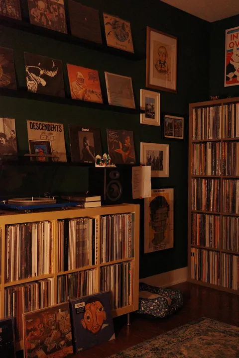 My vinyl listening room