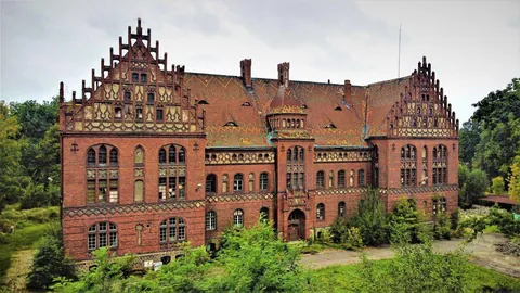 Abandoned building of General Directorate of Princely Estates in Pszczyna, Poland.