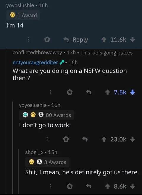 I miss when tiny awards didn’t exist and it was only the 3