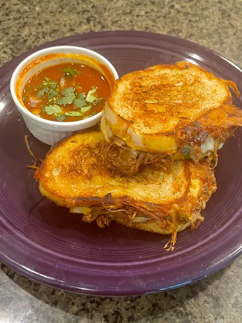 [homemade] birria grilled cheese