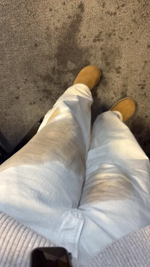 Decided to wear cream pants today at work