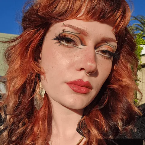 Got a little carried away with the eyeliner again.