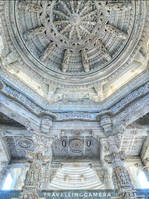 Ranakpur Jain Temple in Rajasthan, India – built in the 15th century – has 1,444 marble pillars, each one is different.