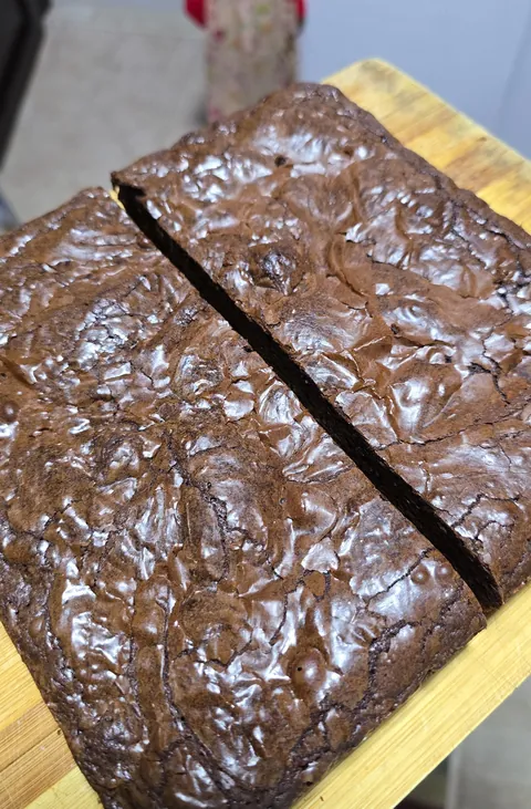 [Homemade] Shiny crust Brownies