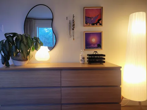 I call it "cozy girly", my one-bedroom rental apartment in Canada