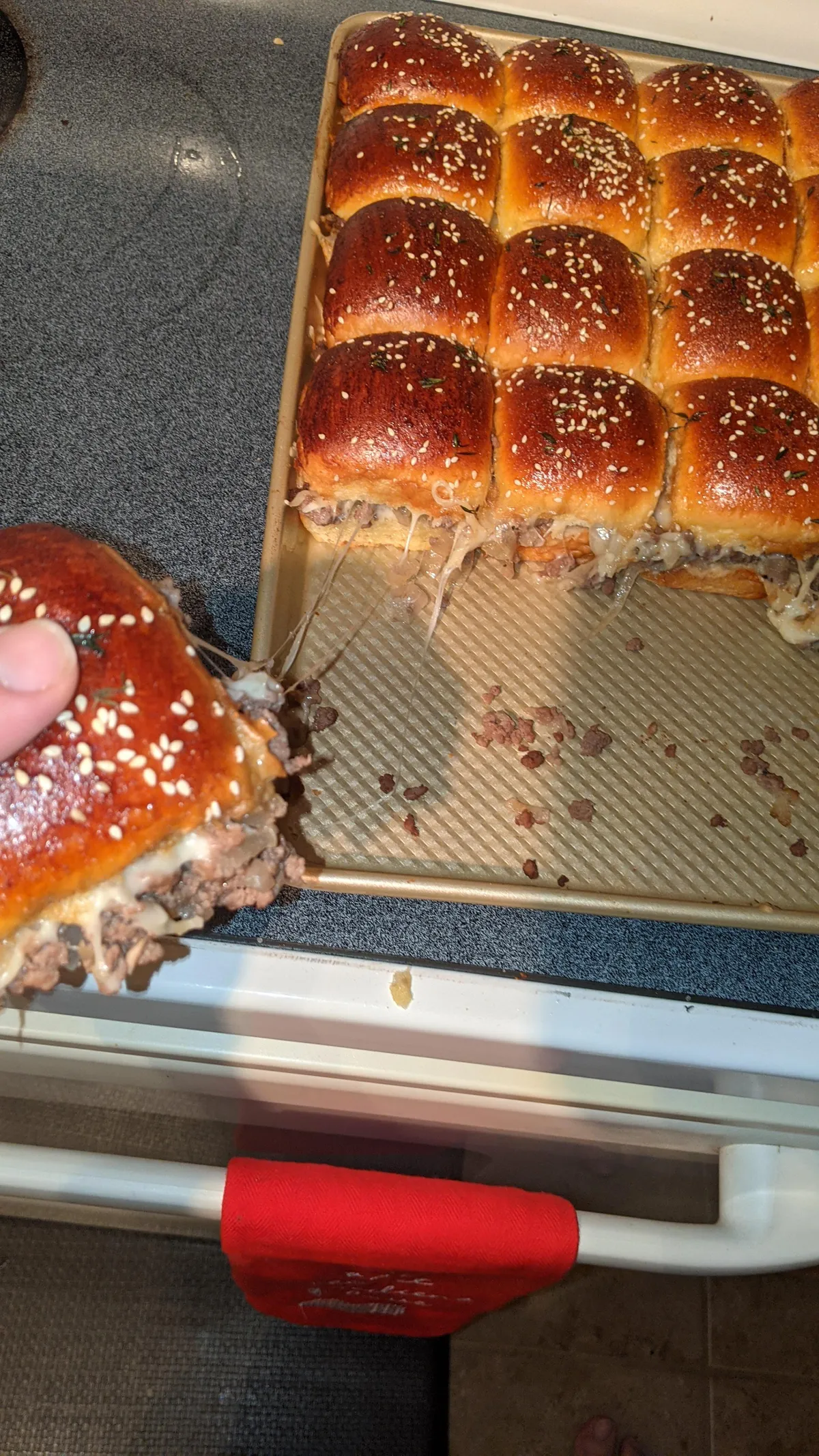 [Homemade] French onion beef sliders