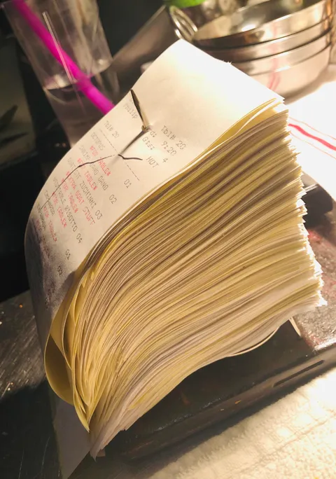 I’m a chef who’s oddly satisfied by keeping my tickets neat. No matter how busy.