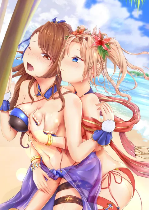 Beatrix and Zeta's summer sensation by ハル√[Granblue Fantasy]