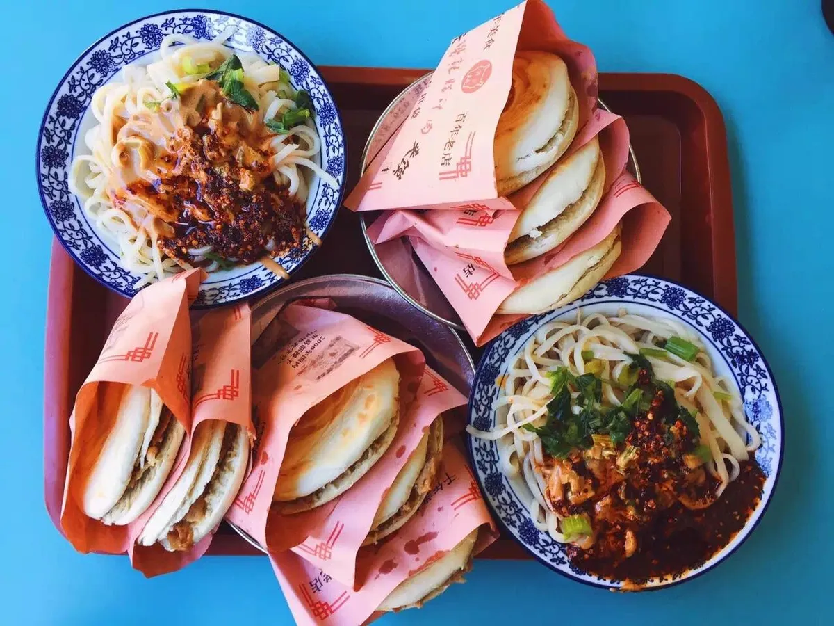 [I Ate] Chinese pork buns and spicy sesame noodles