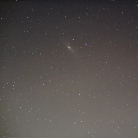Andromeda Galaxy untracked from a city