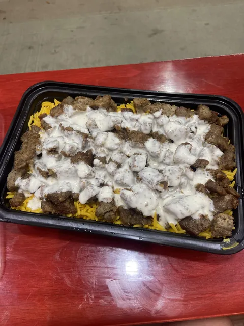 [I ate] lamb over rice from Halal Express